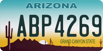 AZ license plate ABP4269
