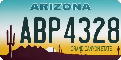 AZ license plate ABP4328