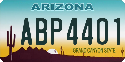 AZ license plate ABP4401
