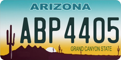 AZ license plate ABP4405