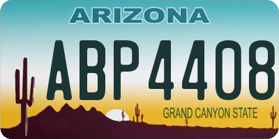 AZ license plate ABP4408