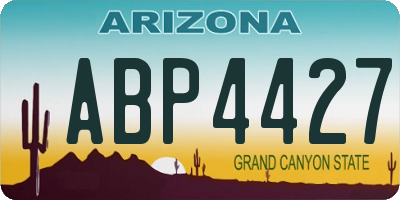 AZ license plate ABP4427