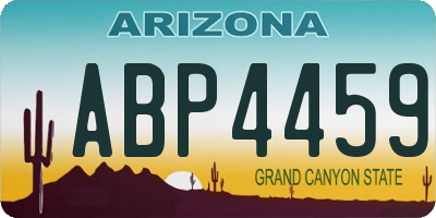 AZ license plate ABP4459