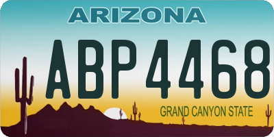 AZ license plate ABP4468
