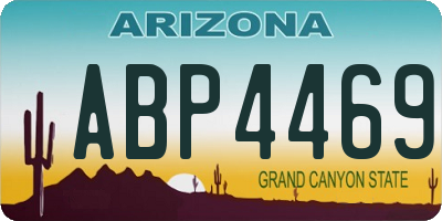 AZ license plate ABP4469