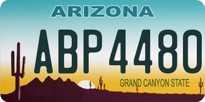 AZ license plate ABP4480