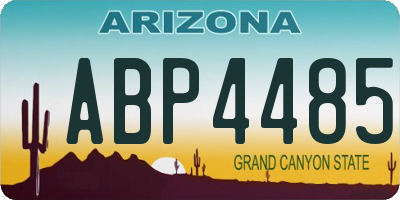 AZ license plate ABP4485