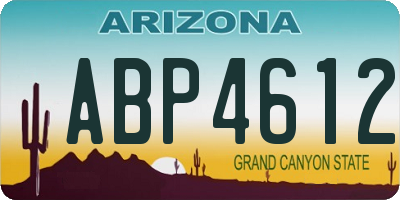 AZ license plate ABP4612