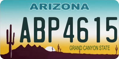 AZ license plate ABP4615