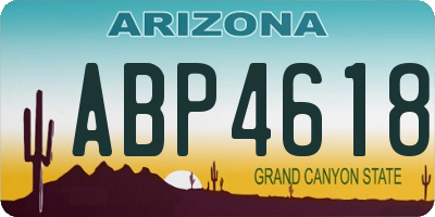 AZ license plate ABP4618