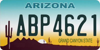 AZ license plate ABP4621