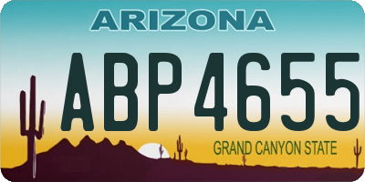AZ license plate ABP4655