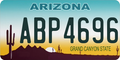 AZ license plate ABP4696