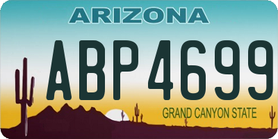 AZ license plate ABP4699