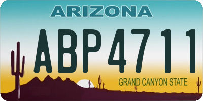 AZ license plate ABP4711