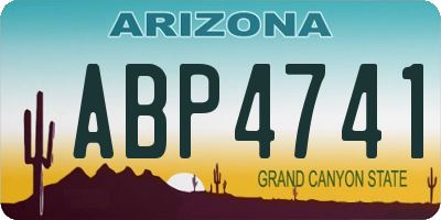 AZ license plate ABP4741