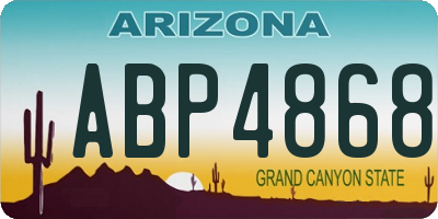 AZ license plate ABP4868