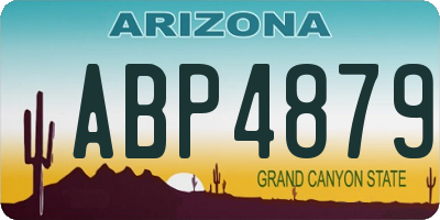 AZ license plate ABP4879