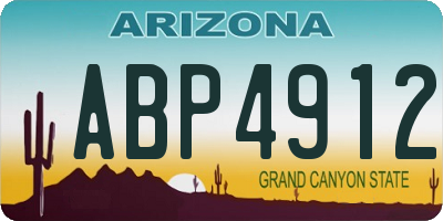 AZ license plate ABP4912