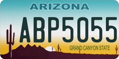 AZ license plate ABP5055