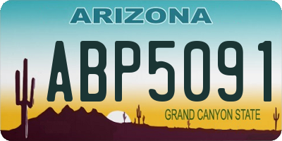 AZ license plate ABP5091