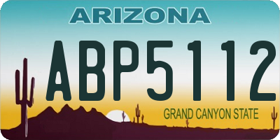 AZ license plate ABP5112