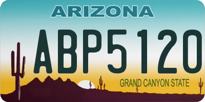 AZ license plate ABP5120