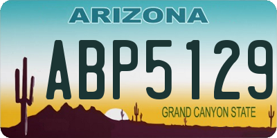 AZ license plate ABP5129