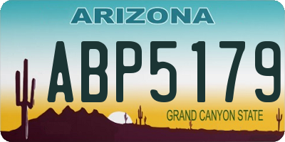 AZ license plate ABP5179