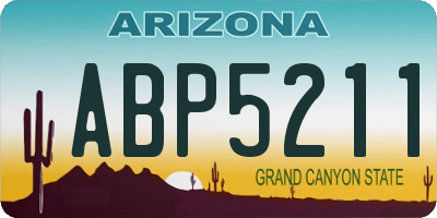 AZ license plate ABP5211