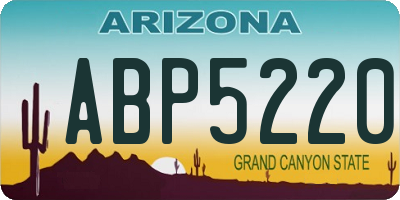 AZ license plate ABP5220