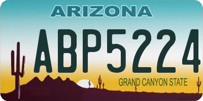 AZ license plate ABP5224