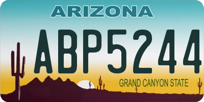 AZ license plate ABP5244