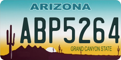 AZ license plate ABP5264