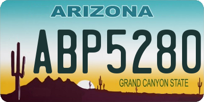 AZ license plate ABP5280