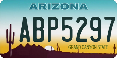 AZ license plate ABP5297