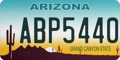 AZ license plate ABP5440