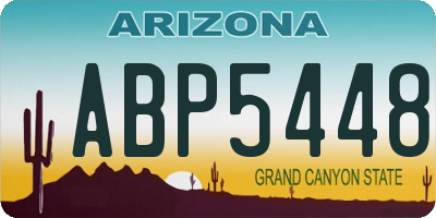 AZ license plate ABP5448