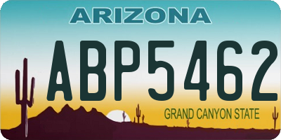 AZ license plate ABP5462
