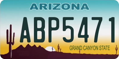AZ license plate ABP5471