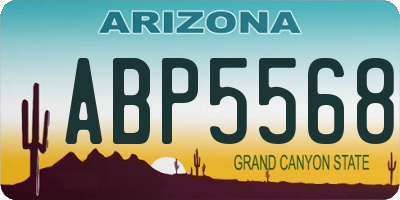 AZ license plate ABP5568