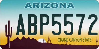 AZ license plate ABP5572