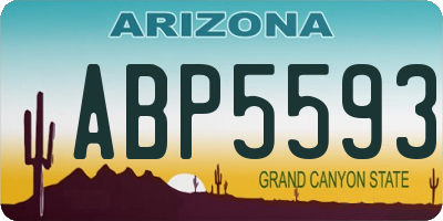 AZ license plate ABP5593