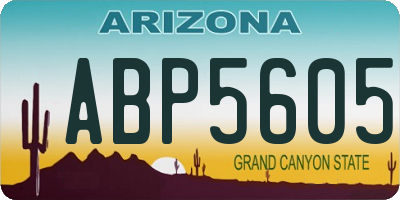 AZ license plate ABP5605