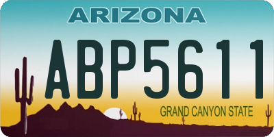 AZ license plate ABP5611