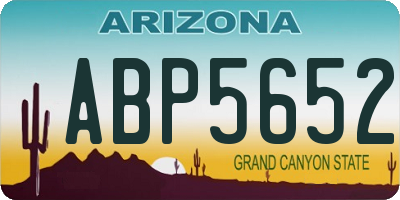 AZ license plate ABP5652