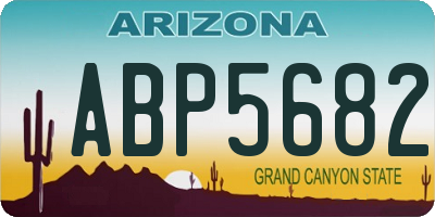 AZ license plate ABP5682
