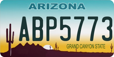 AZ license plate ABP5773