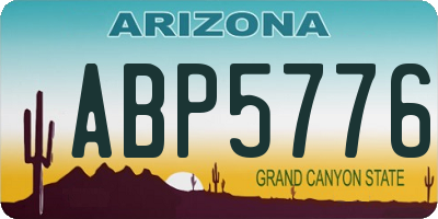 AZ license plate ABP5776