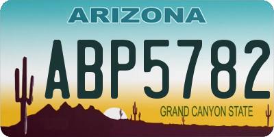 AZ license plate ABP5782